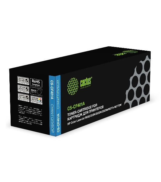 Картридж лазерный Cactus CS-CF401A голубой (1400 стр.) для HP CLJ M252/252N/252DN/252DW/M277n/M277DW