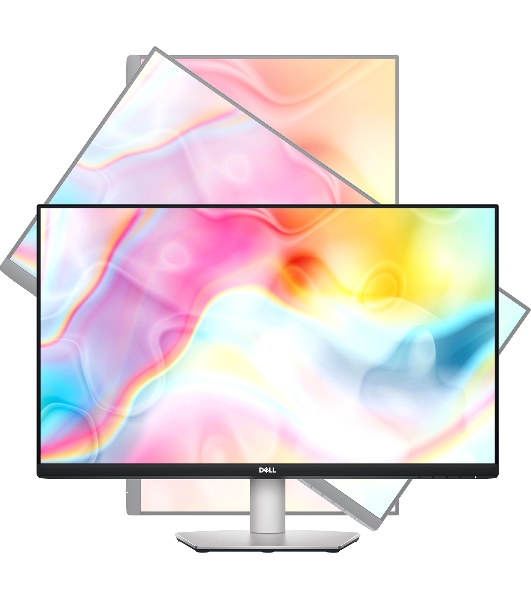 Монитор 27' DELL S2722DC IPS 2560x1440, 75 Гц, 4 мс, 16:9, 350 кд/м², 2xHDMI, 1xUSB-C, черный/серебристый