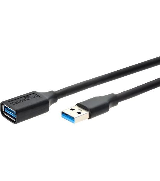 Кабель удлинительный USB3.0 Am-Af 1m Telecom черный (TUS708-1M)