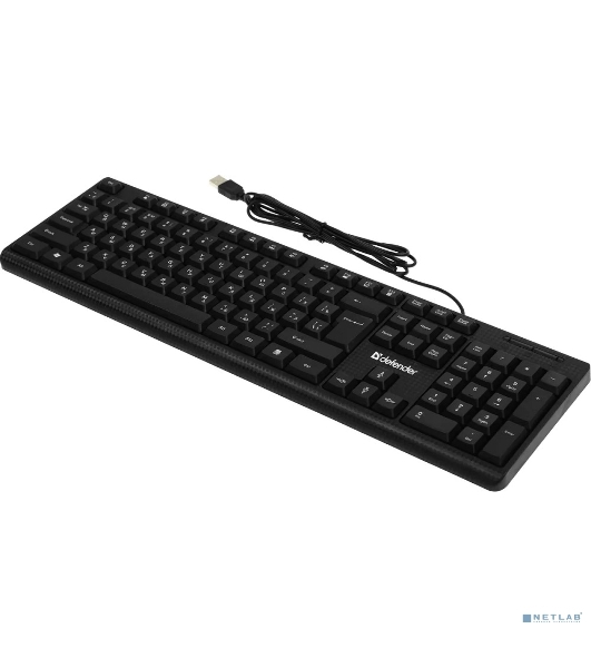 Клавиатура проводная Defender Daily HB-162, USB, черный