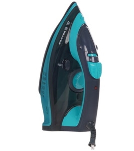 Утюг BRAYER BR4019 голубой/черный, 2400 Вт, 25 г/мин, 140 г/мин, 320 мл