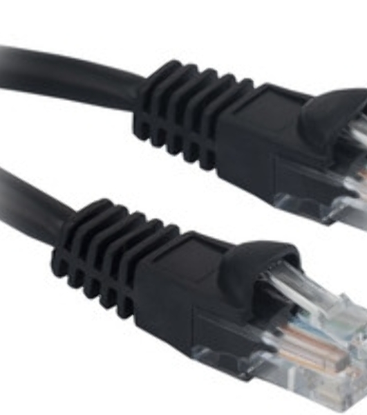 Патч-корд Buro UTP 4 пары cat.5e CCA molded 10м черный RJ-45 (m)-RJ-45 (m)