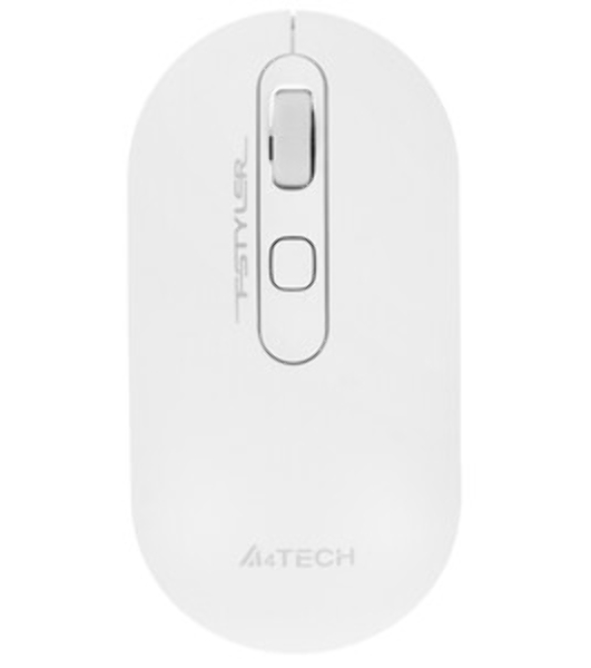 Мышь беспроводная A4Tech Fstyler FG20 пепельный/синий, 2000 dpi, радиоканал, USB, кнопки - 4