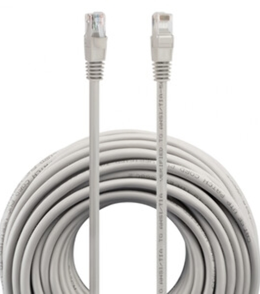 Патч-корд Buro UTP-5E-20M-G-LSZH UTP cat.5e 20м серый RJ-45 (m)-RJ-45 (m)