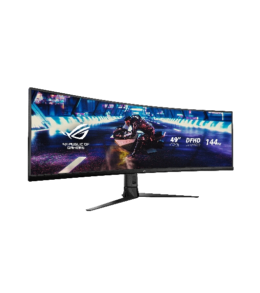 Монитор 49' ASUS ROG Strix XG49VQ VA 3840x1080, 144 Гц, 4 мс, 32:9, 450 кд/м2, 2xHDMI, 1хDP, изогнутый, черный