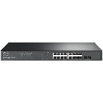 Коммутатор TP-Link TL-SG2218P JetStream Smart с 16 гигабитными портами PoE+ и 2 гигабитными портами SFP, фото 1