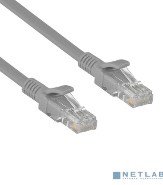 Патч-корд ExeGate UTP-RJ45-RJ45-C6-CU-1M-GY, UTP, cat.6, 1м, медь, серый