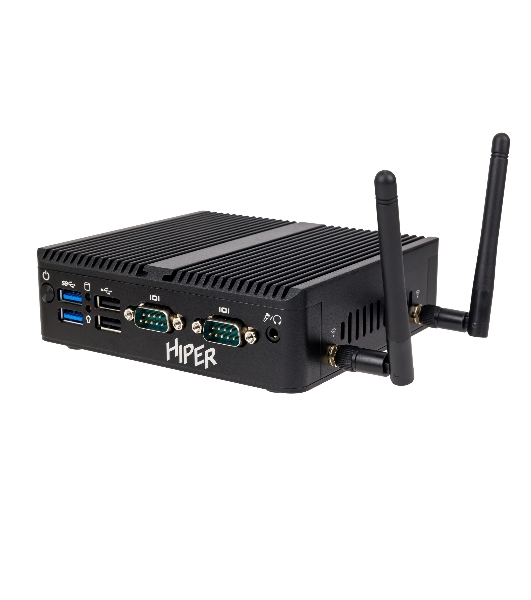 Неттоп HIPER BASIS BC119  Intel N-series N100(0.8Ghz)/8192Mb/256SSDGb/noDVD/BT/WiFi/war 1y/0.65kg/черный/Win11Pro + Безвентиляторный/БП 36Вт/металл/VESA Адаптер на 75х75, 100х100
