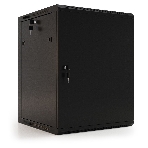 Шкаф телекоммуникационный настенный Hyperline TWB, 19', 6U, 367х600х450 мм (ВхШхГ), дверь: металл, разборный, черный, фото5