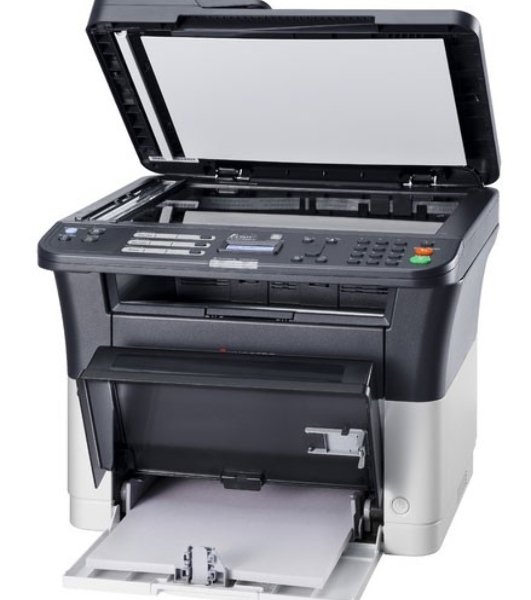 МФУ лазерное Kyocera Ecosys FS-1025MFP (1102M63RU0/1102M63RUV/1102M63RU2/1102M63NX2/1102M63DZ2), A4, ч/б, печ. до 25 стр/мин., скан. до 18 стр/мин. (ч/б) 6 стр/мин. (цвет), 600 x 1800 dpi (печать) 600x600dpi (скан), USB, RJ-45