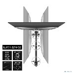 Настольное крепление ExeGate EDM1-3210-02 (кронштейн для одного монитора 15'-32', VESA 75х75, 100х100 мм, макс. нагрузка 10 кг; наклон -90°/+90°, поворот -90°/+90°, вращение: 360°, 2 способа крепления: сквозное и струбцина, черный), фото12