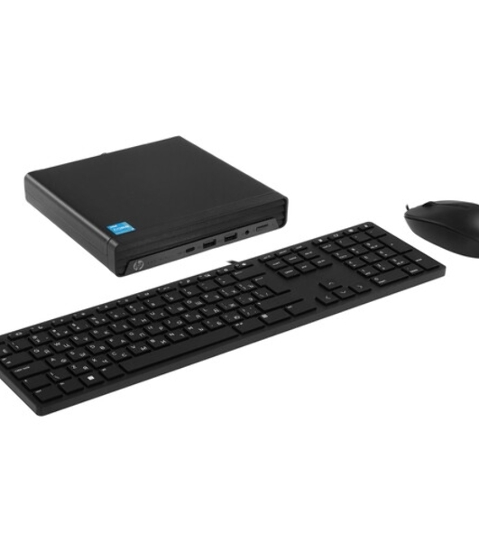 Неттоп HP ProDesk 400 G9 Mini i5 14500T (1.7) 16Gb SSD512Gb UHDG 770 без ОС GbitEth WiFi BT 90W kb мышь клавиатура черный (A54WVET/16GB)