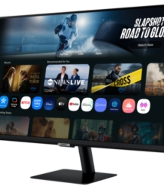 Монитор 32' Samsung Smart Monitor M7 S32FM703UI VA 3840x2160, 60 Гц, 4 мс, 16:9, 300 кд/м², 2xHDMI 2.0, USB-C (65 Вт PD), USB Hub (3x USB-A), динамики (2x10 Вт), HDR10+, Tizen OS, Wi-Fi 5, Bluetooth 5.2, пульт ДУ, белый