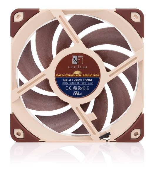 Вентилятор для корпуса 1 Ватт/ Noctua  Case 120 (120x120x25, 1700-2000 об/мин, 22.6dBA, 4pin PWM)