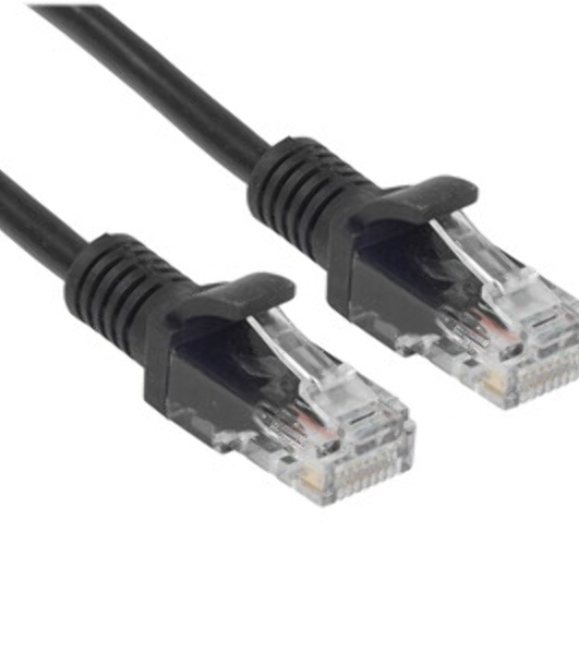 Патч-корд CCA light UTP Гарнизон PC-UTP-5e-1.5-BK кат.5e, 1.5м, литой, многожильный черный