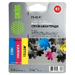 Картридж струйный Cactus CS-CL41 многоцветный (18 мл.) для Canon Pixma MP150/MP160/MP170/MP180/MP210/MP220/MP450/MP460/MP470/iP1200/iP1300/iP1600/iP1700/iP1800/iP190, фото 1