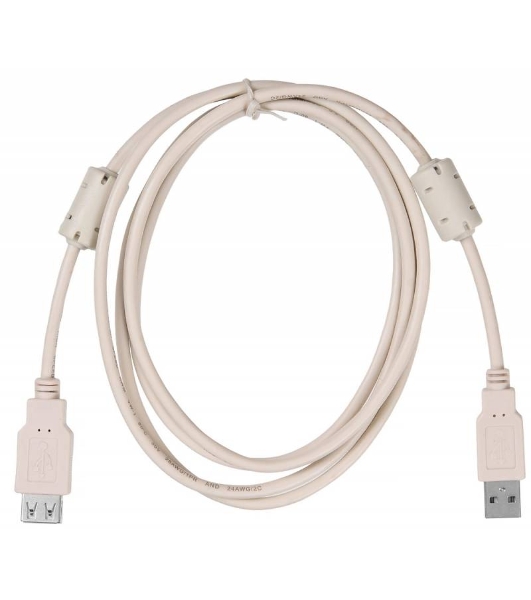 Кабель-удлинитель USB2.0 Buro USB2.0-AM-AF-1.8M-MG A(m)/A(f) (1.8м) феррит.кольца