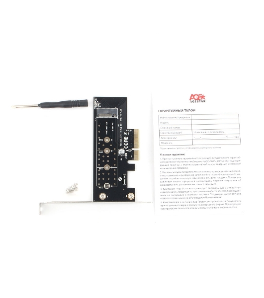 Адаптер AgeStar AS-MC01 PCI-E для M.2 NGFF SSD