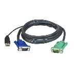 Кабель KVM ATEN 2L-5205U USB(тип А Male)+HDB15(Male) (-) SPHD15(Male) 5,0м., черный., фото2