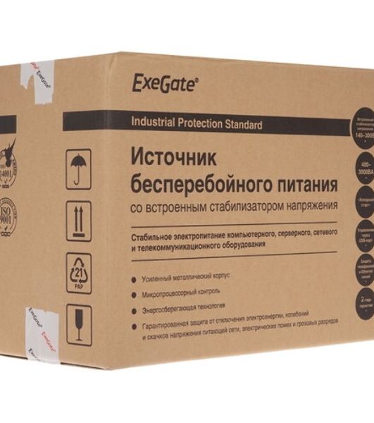Источник бесперебойного питания ExeGate EP285484RUS SpecialPro Smart LLB-1000.LCD.AVR.C13.RJ.USB 1000VA/650W, LCD, AVR, 6*IEC-C13, RJ45/11, USB, черный