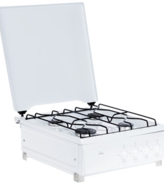 Плита газовая Flama AVG 1401 W белый,крышка
