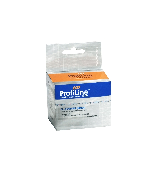 Картридж струйный ProfiLine PL-CC653/4AE № 901XL для принтеров HP Officejet J4580/J4680/J4500/J4640 Black пигмент