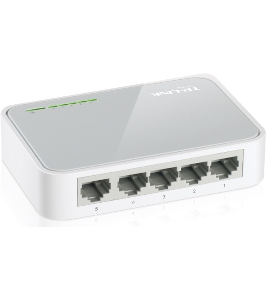 Коммутатор TP-Link SOHO TL-SF1005D Коммутатор 5-port 10/100M mini Desktop Switch, 5 10/100M RJ45 ports, Plastic case