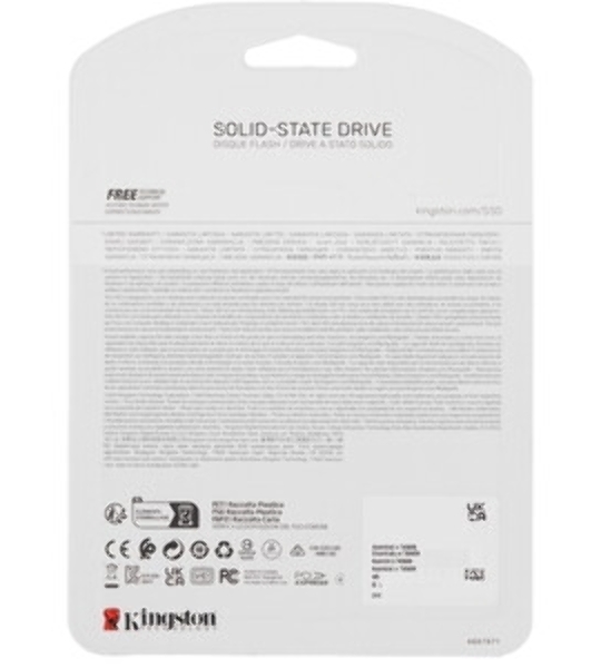 Накопитель SSD Kingston NV3, 500Gb, M.2 2280, PCIe 4.0 x4, NVMe, R/W 5000/3000