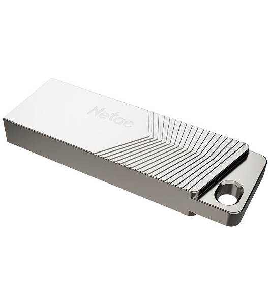 Флешка USB Netac UM1 (NT03UM1N-016G-32PN), 16Gb, USB 3.2, R/W 150/45, серебристый