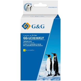 Картридж струйный G&G GG-LC3239XLY желтый (52мл) для Brother HL-J6000DW/J6100DW