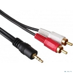 Кабель аудио Exegate 3.5мм Jack M - 2xRCA M 5м позолоченные разъемы, фото2