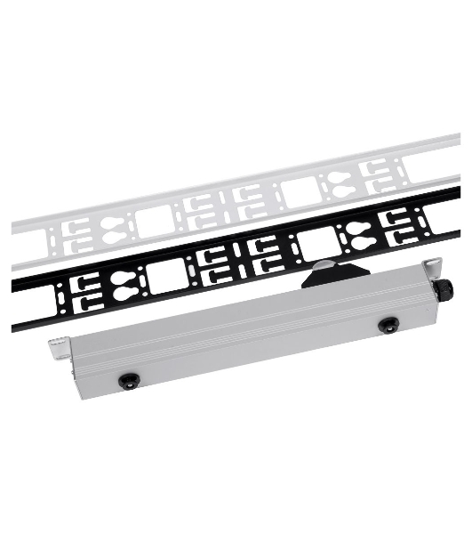 Вертикальный кабельный органайзер ЦМО в шкаф, ширина 75 мм 42U, черный (ВКО-М-42.75-9005)