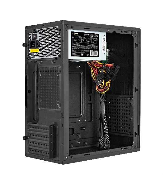 Компьютерный корпус Minitower ExeGate BAA-303M-UNS350 (mATX, БП UNS350 с вент. 12см, 2*USB, HD Audio, черный)