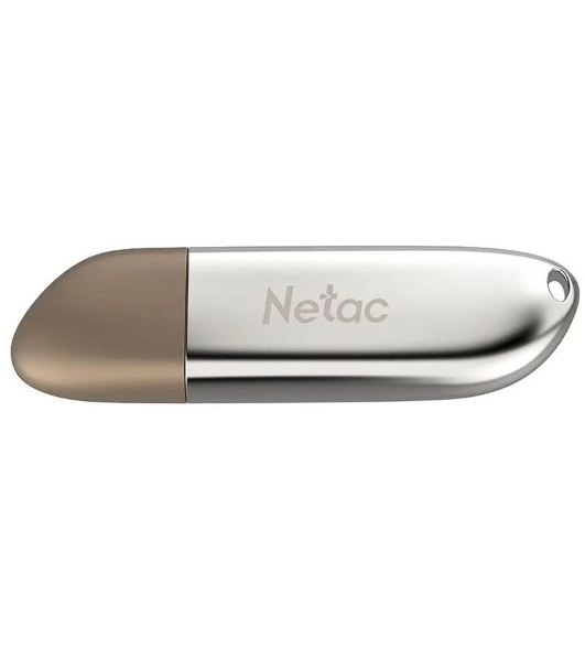 Флешка USB Netac U352 128Gb NT03U352N-128G-20PN, USB 2.0, с колпачком, металлическая