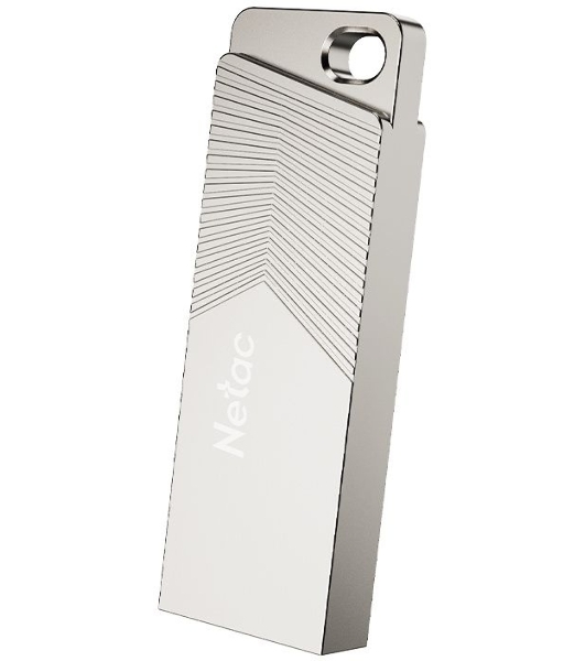 Флешка USB Netac UM1 (NT03UM1N-016G-32PN), 16Gb, USB 3.2, R/W 150/45, серебристый