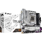 Материнская плата GIGABYTE B650M AORUS ELITE AX ICE, AM5, AMD B650, 4xDDR5, 4xSATA, 2xM.2, 1xPCIe 4.0 x16, 1xPCIe 4.0 x4, 1xDP, 1xHDMI, 1x2.5Gb LAN, Wi-Fi 6E, Bluetooth 5.3, S/PDIF, 2xUSB-C 10Gbps, 2xUSB-A 10Gbps, 5xUSB-A 5Gbps, 4xUSB-A 2.0, 2x3.5 мм, 7.1, mATX, фото 1