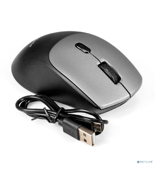 Мышь беспроводная ExeGate Professional Standard BT-070 черный, 1600 dpi, радиоканал, Bluetooth, USB, кнопки - 6