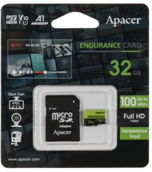 Карта памяти Apacer microSDHC UHS-I U1 R100 Class10 32GB w/o Adapter RP 