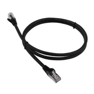 Патч-корд LANMASTER LAN-PC45/S6A-1.0-BK FTP вилка RJ-45-вилка RJ-45 Cat.6А 1м черный LSZH (уп.:1шт)