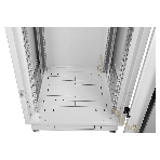 Шкаф телекоммуникационный напольный 42U (600x1000) дверь перф. 2шт, черный, фото8