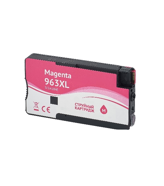 Картридж струйный Sakura 3JA28AE (№963XL Magenta) для HP, пурпурный, 25,5 мл., 1600 к.