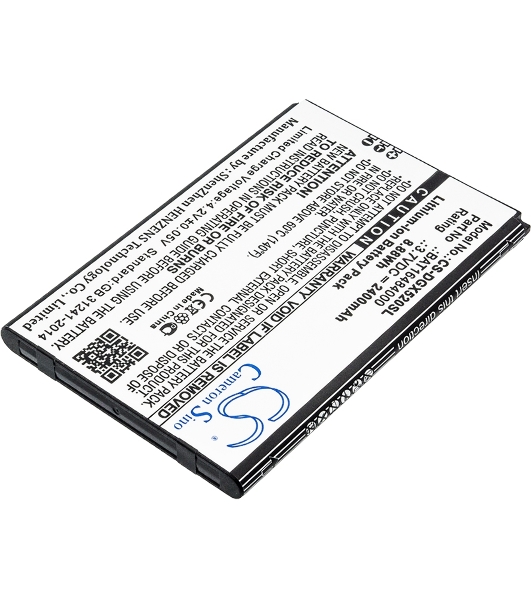Аккумулятор CameronSino CS-DGX520SL BAT16484000 для DOOGEE X5 Max X5 MAX Pro 3.7V, 2400mAh, 8.88Wh