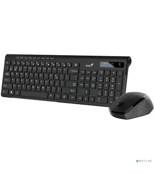 Комплект клавиатура+мышь Genius SlimStar 8230 беспроводной, USB + Bluetooth, 1000 DPI, чёрный