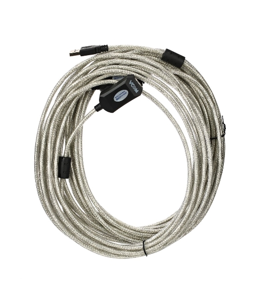 Кабель VCOM VUS7049-15M Кабель-адаптер USB2.0-repeater, удлинительный активный Am-->Af 15м