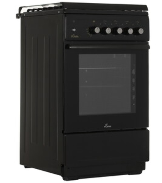 Плита Газовая Flama N FG 24239 B коричневый (стеклянная крышка) реш.чугун