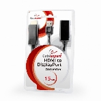 Конвертер HDMI->DisplayPort, Cablexpert DSC-HDMI-DP, HD19M+USBxHD20F, черный, фото 1