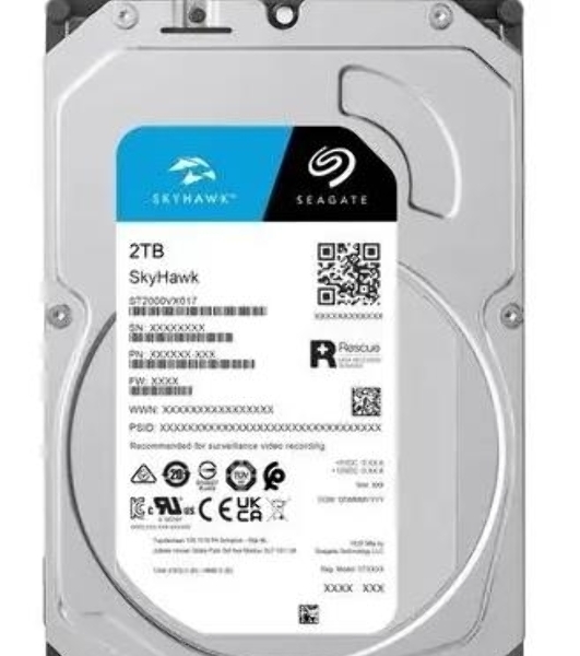 Жесткий диск HDD Seagate 2Tb 5400rpm SATA-III Surveillance Skyhawk 256Mb 3.5'
