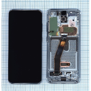 Дисплей для Samsung Galaxy S20 SM-G980F голубой