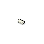 Разъем FPC Half Coverage Top Contact 1.0K-BS-4PWB 4 pin высота 2мм шаг 1мм, фото 1