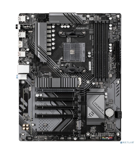 Материнская плата Gigabyte B550 EAGLE WIFI6, AM4, AMD B550, 4xDDR4, 4xSATA, 2xM.2, 1xPCIe 4.0 x16, 4xPCIe 3.0 x16, 1xHDMI, 1x 1Gb LAN, 1xUSB-C 3.2 Gen 1, 1xUSB-A 3.2 Gen 2, 2xUSB-A 3.2 Gen 1, 4xUSB-A 2.0, 3x3.5 мм, 7.1, ATX